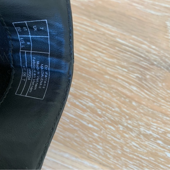 Rare Dr. Martens Magdalena II Platform Quad Heeled Boots Black Leather, 9 - Picture 8 of 10